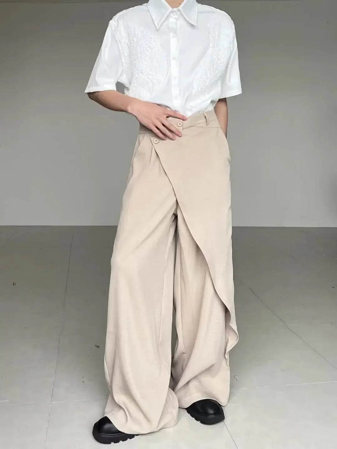 Men’s Japanese High-End Spliced Pants – Luxury Fit & Unique Design - MODISH X 