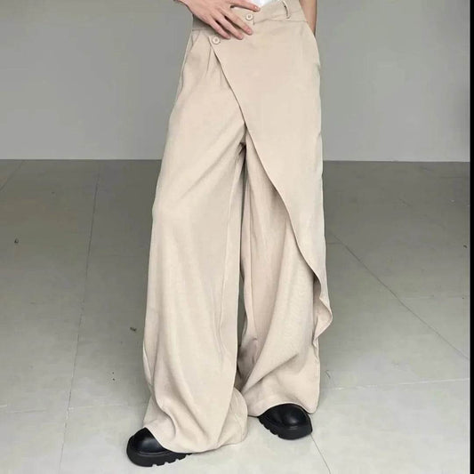 Men’s Japanese High-End Spliced Pants – Luxury Fit & Unique Design - MODISH X 