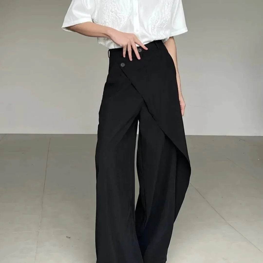 Men’s Japanese High-End Spliced Pants – Luxury Fit & Unique Design - MODISH X 