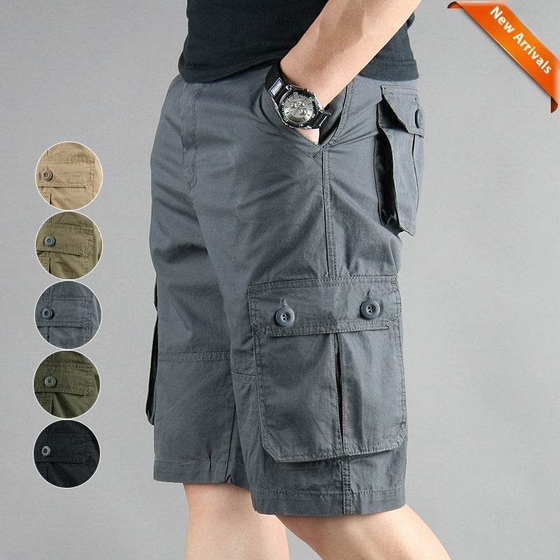 Men’s Summer Multi-Pocket Workwear Shorts – Durable & Comfortable Fit - MODISH X 