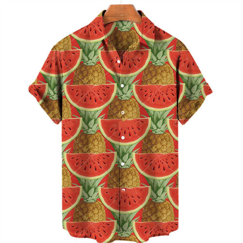 Men's Summer Fruit Print Hawaiian Shirts – Vibrant & Trendy Style - MODISH X 