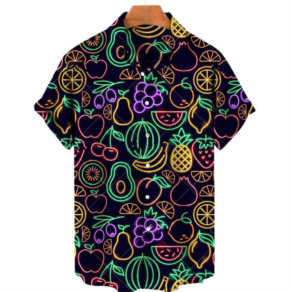 Men's Summer Fruit Print Hawaiian Shirts – Vibrant & Trendy Style - MODISH X 