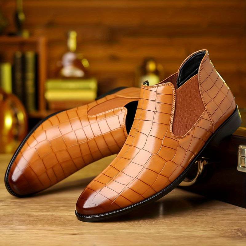 Men’s Plus Size Boots – Genuine Leather Low-Tops for All-Day Comfort - MODISH X 