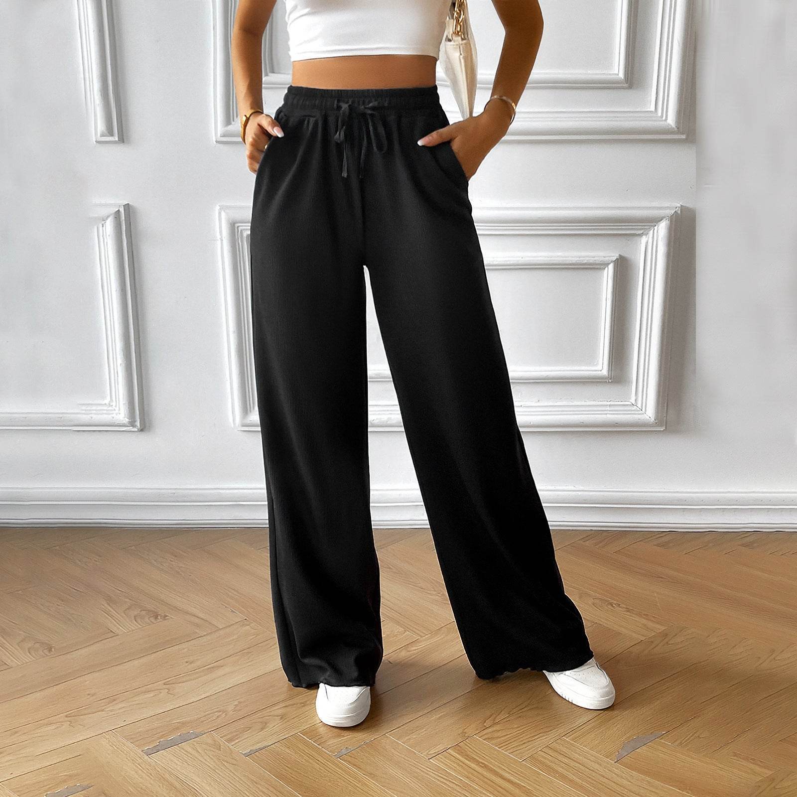 Women’s Fashion Loose Casual Wide-Leg Trousers – Trendy & Comfortable - MODISH X 