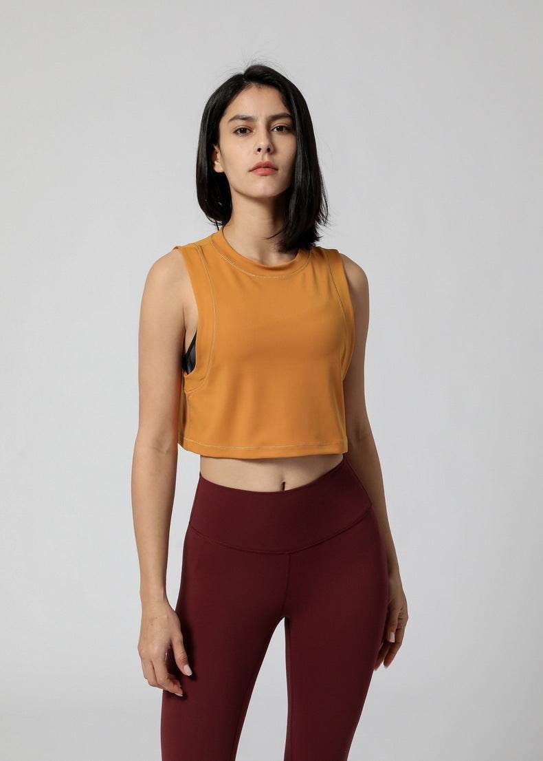 Women's Yoga Fitness Vest – Breathable Running Sports T-Shirt - MODISH X 