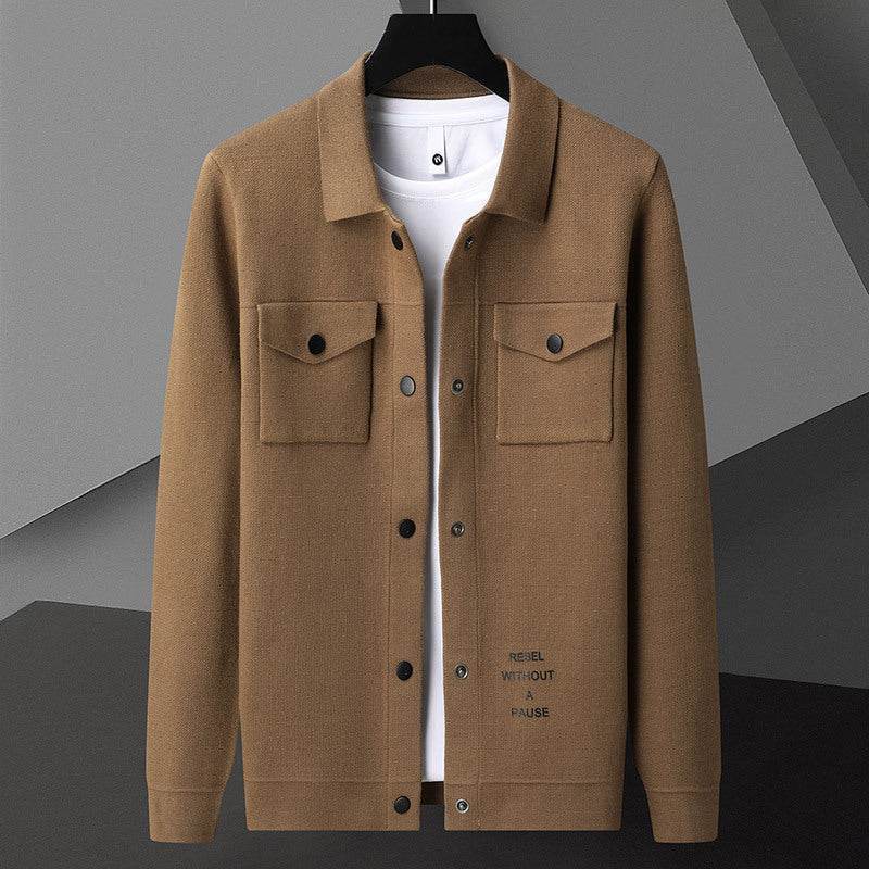 Men’s Cardigan Black Coat – Cozy Bat Sleeve Chenille Coat - MODISH X 