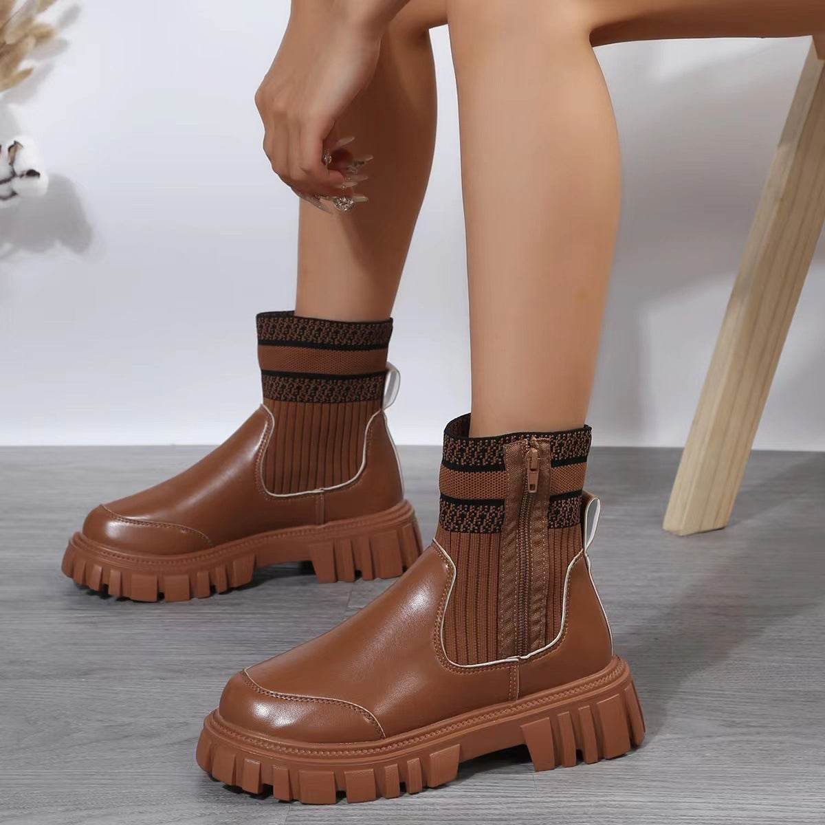 Women’s Fashion Mid-Tube Boots – Stylish & Comfortable Boots - MODISH X 