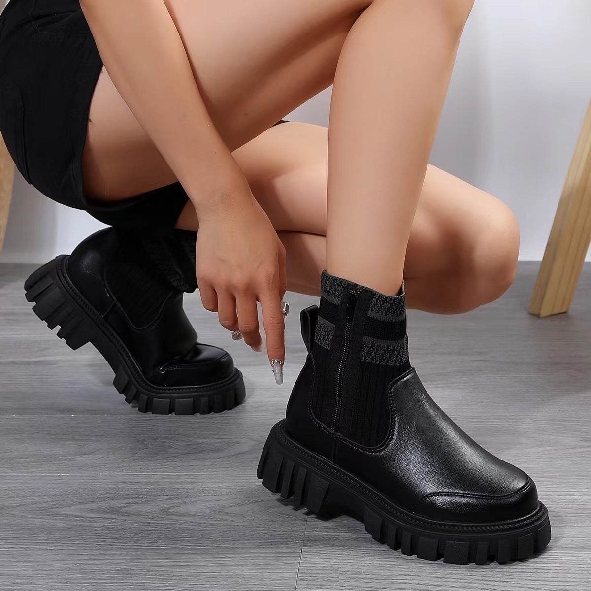 Women’s Fashion Mid-Tube Boots – Stylish & Comfortable Boots - MODISH X 