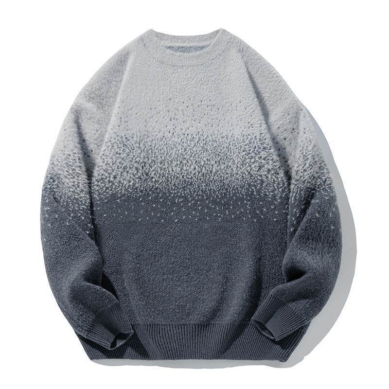 Men’s Knitted Gradient Sweater – Stylish Thermal Knitwear for Autumn - MODISH X 