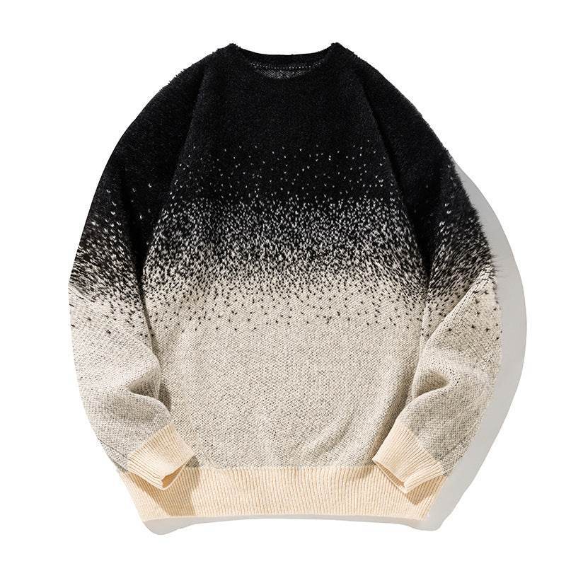 Men’s Knitted Gradient Sweater – Stylish Thermal Knitwear for Autumn - MODISH X 