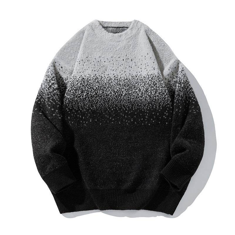 Men’s Knitted Gradient Sweater – Stylish Thermal Knitwear for Autumn - MODISH X 