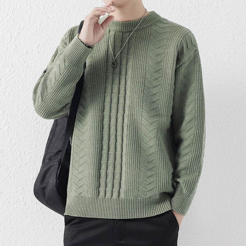 Men’s Sweater Round Neck – Comfortable Knitted Pullover for All Seasons - MODISH X 