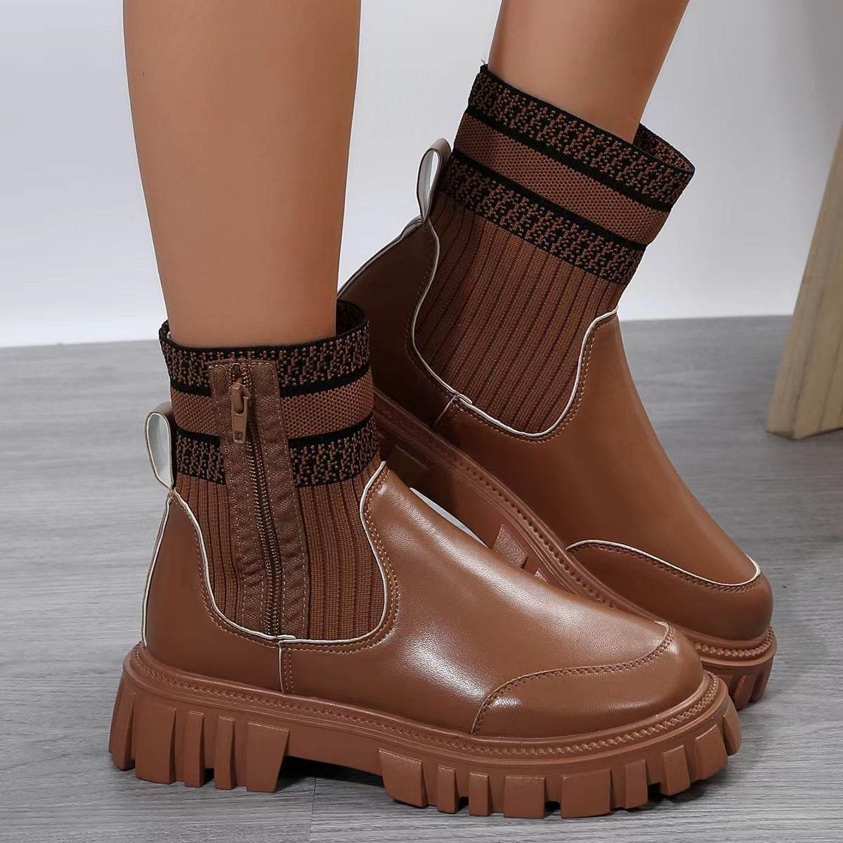 Women’s Fashion Mid-Tube Boots – Stylish & Comfortable Boots - MODISH X 
