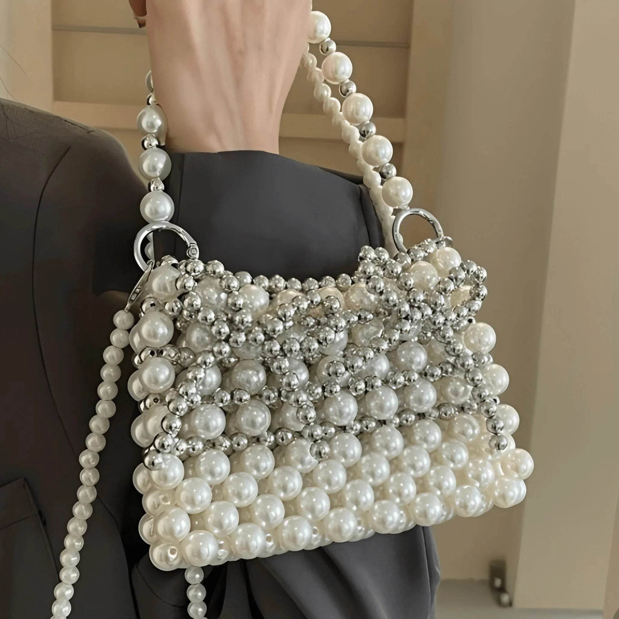 Women's Luxury Pearl Dinner Bags – Elegant Evening Accessory - MODISH X 