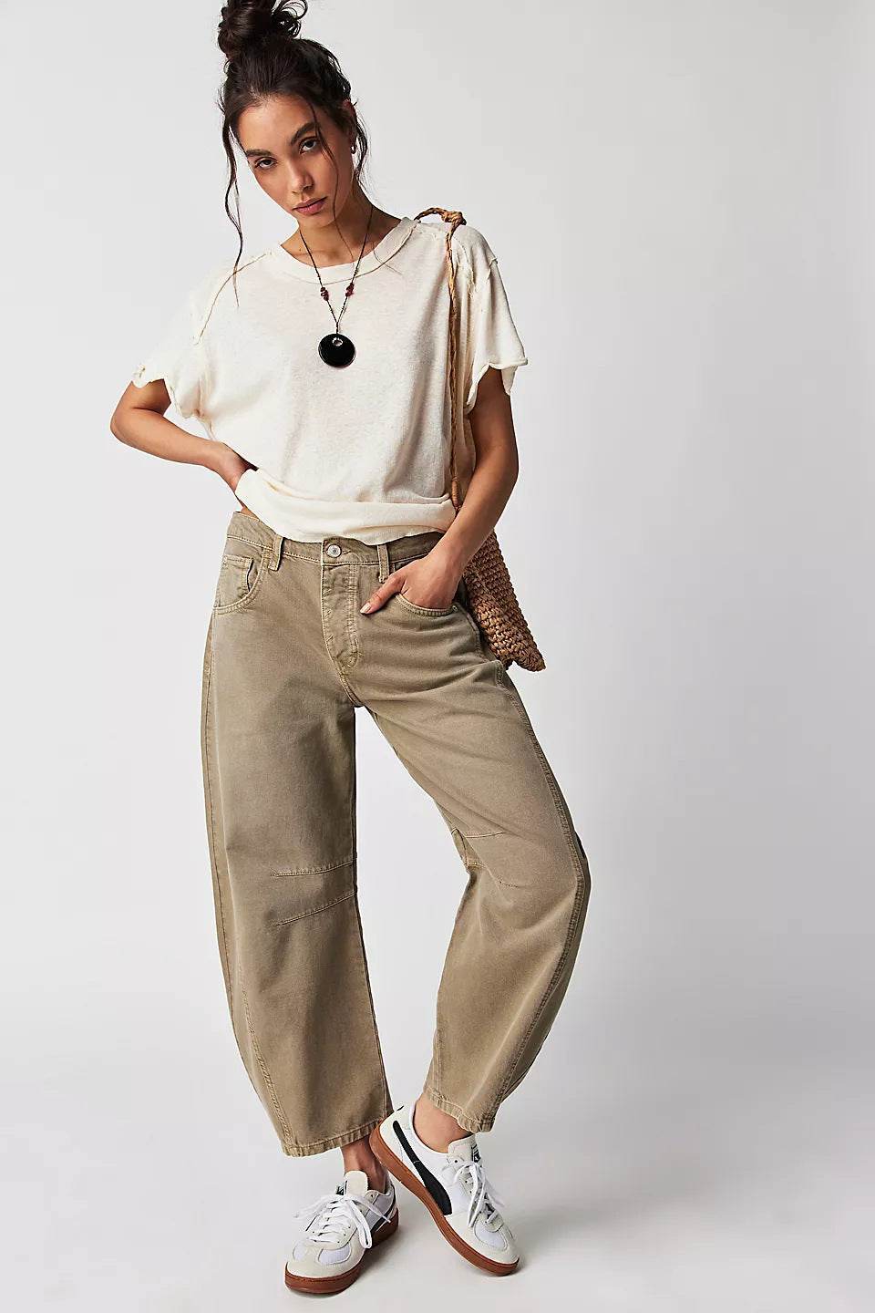 Women’s High-Rise Loose-Fit Denim Trousers – Comfy, Trendy & Effortless - MODISH X 