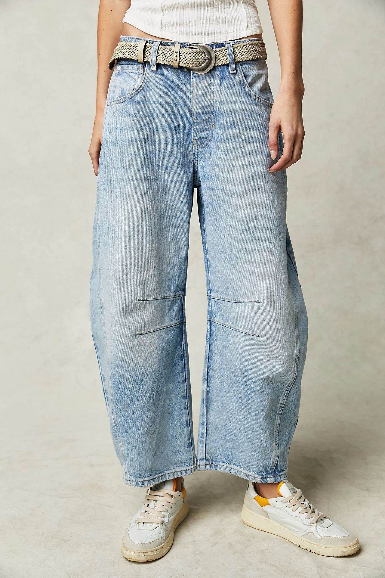 Women’s High-Rise Loose-Fit Denim Trousers – Comfy, Trendy & Effortless - MODISH X 