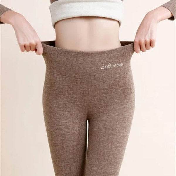 Women's Velvet Leggings – High-Waist Tummy Control Winter Leggings - MODISH X 