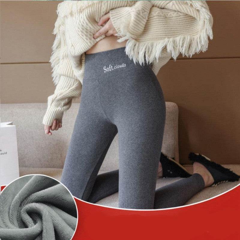 Women's Velvet Leggings – High-Waist Tummy Control Winter Leggings - MODISH X 