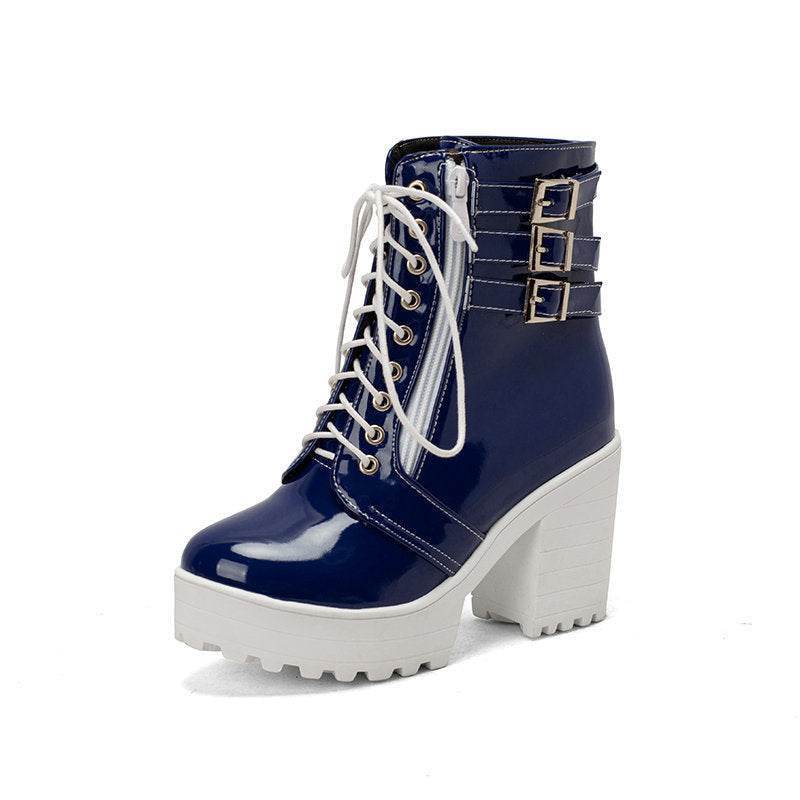Small Heel Ankle Boots – Modish & Trendy Lace-Up Winter Boots for Women - MODISH X 