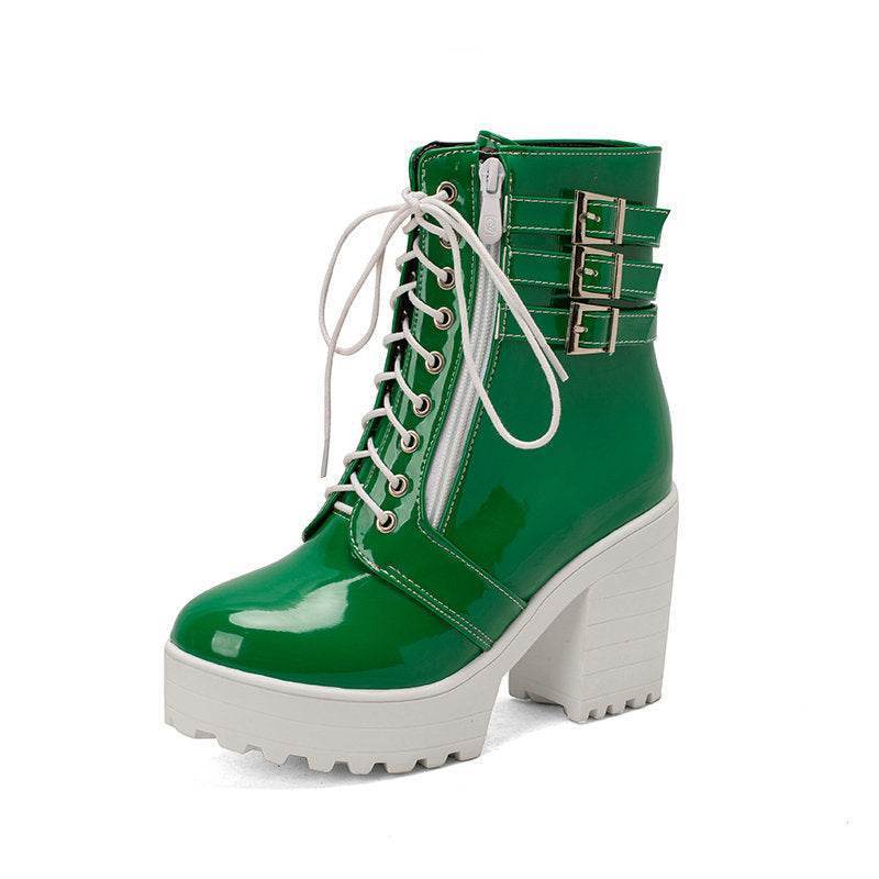 Small Heel Ankle Boots – Modish & Trendy Lace-Up Winter Boots for Women - MODISH X 