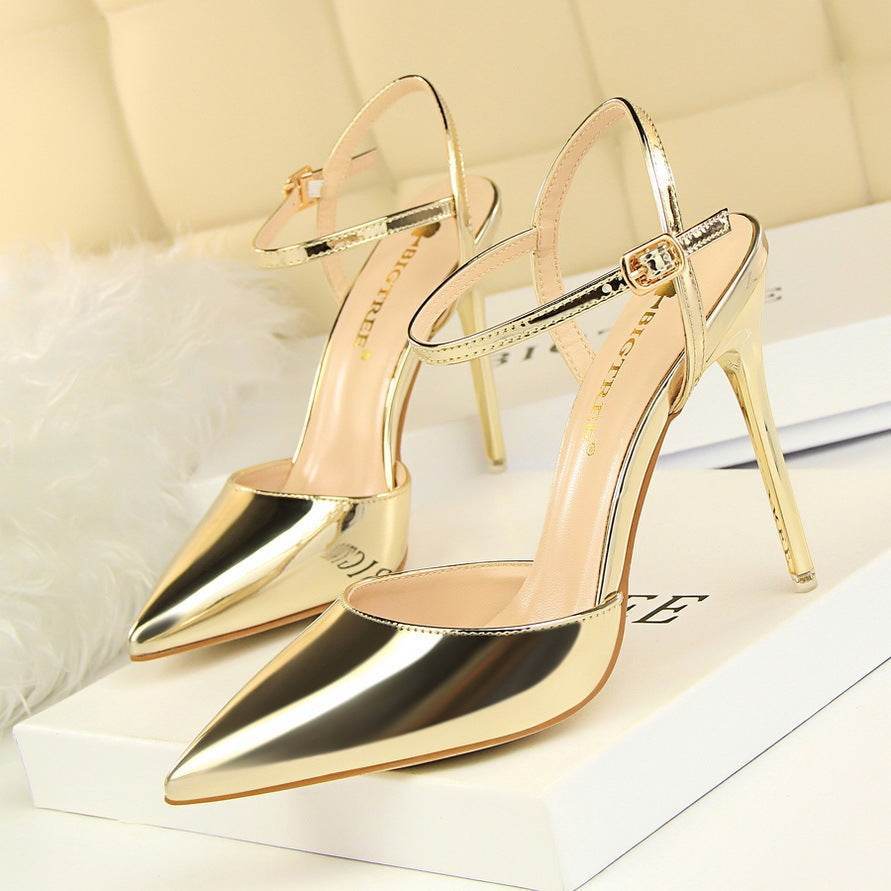 Women's Nude Beige High Heel Sandals – Modish & Elegant Nightwear - MODISH X 