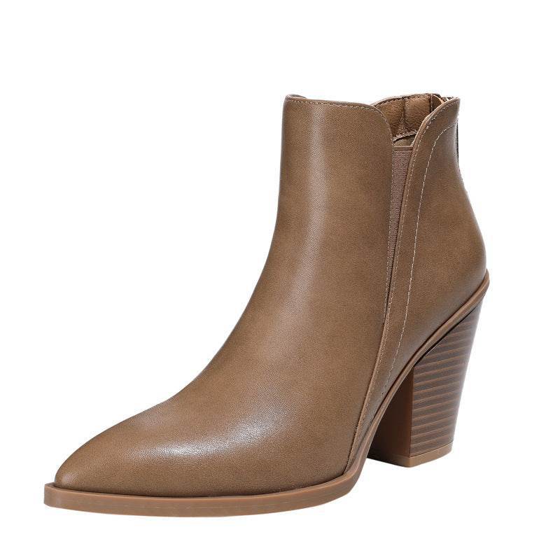 Women Walking Boots – Modish & Chic Waterproof Small Heel Winter Boots - MODISH X 