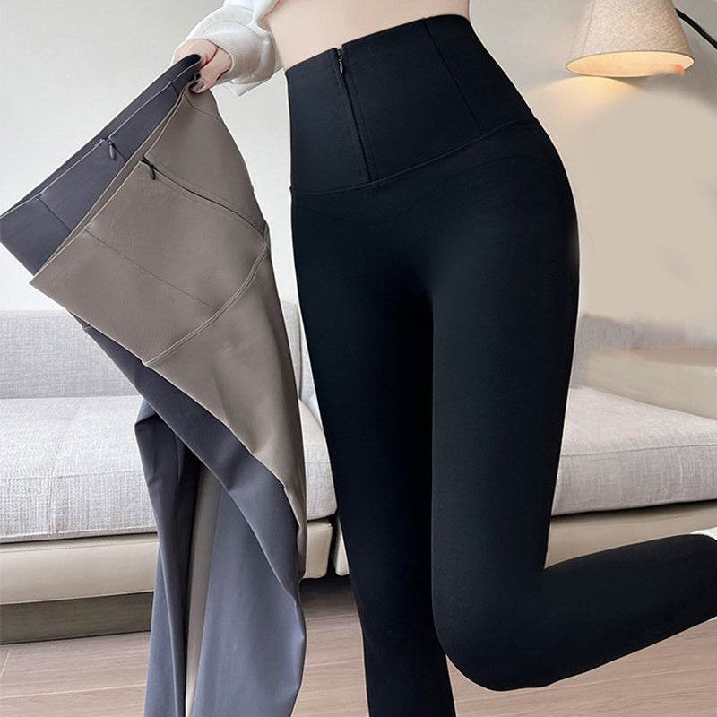 Women’s High Waist Butt Lifting Velvet Leggings – Sculpt, Soft & Stylish - MODISH X 