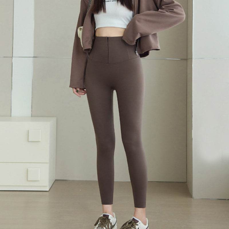 Women’s High Waist Butt Lifting Velvet Leggings – Sculpt, Soft & Stylish - MODISH X 