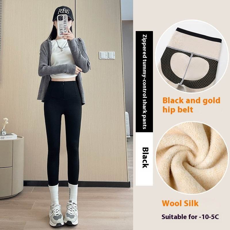 Women’s High Waist Butt Lifting Velvet Leggings – Sculpt, Soft & Stylish - MODISH X 