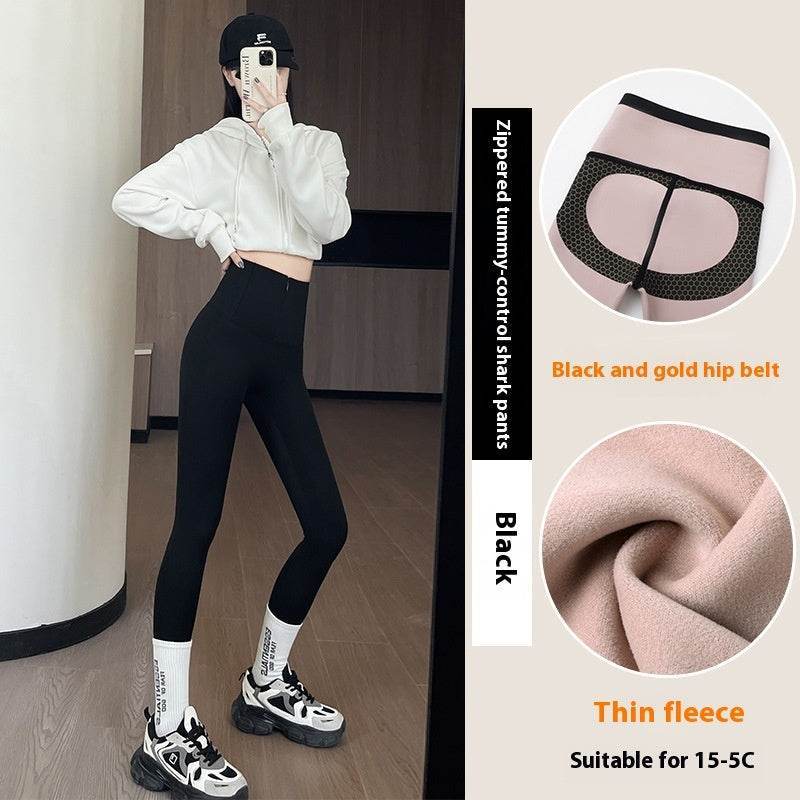 Women’s High Waist Butt Lifting Velvet Leggings – Sculpt, Soft & Stylish - MODISH X 
