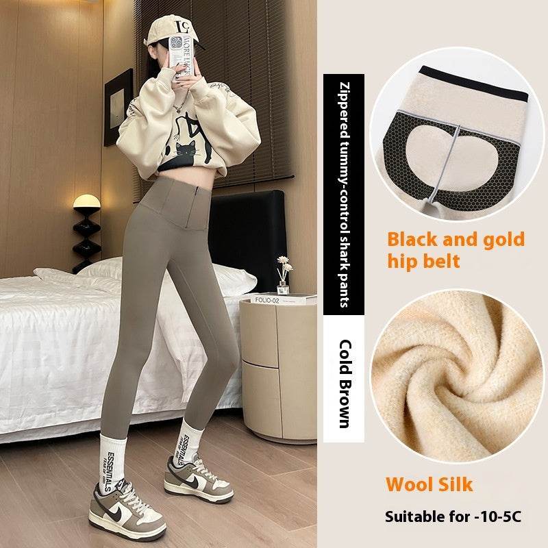 Women’s High Waist Butt Lifting Velvet Leggings – Sculpt, Soft & Stylish - MODISH X 