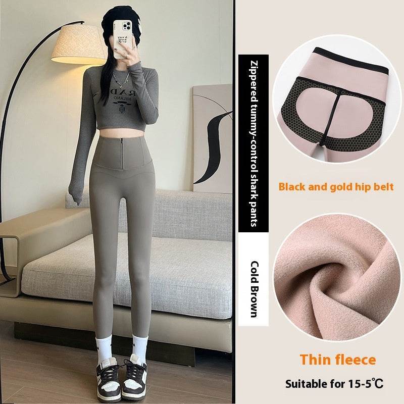 Women’s High Waist Butt Lifting Velvet Leggings – Sculpt, Soft & Stylish - MODISH X 