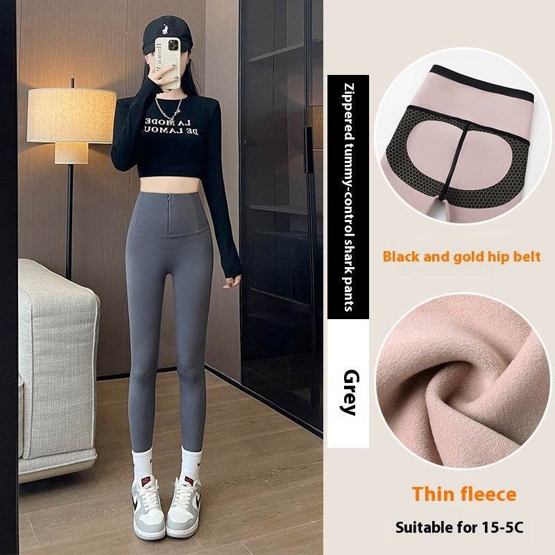 Women’s High Waist Butt Lifting Velvet Leggings – Sculpt, Soft & Stylish - MODISH X 