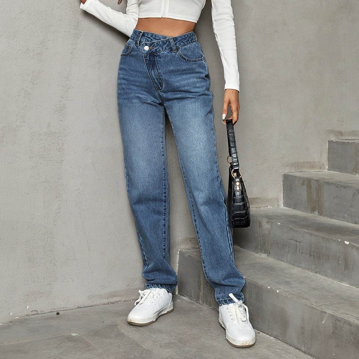 High-Waist Women’s Walking Trousers – Comfort Meets Chic Style - MODISH X 