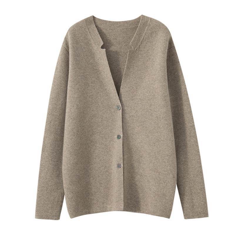 Men’s Wool Cardigan Sweater Black – Stylish Mid-Length Knit for Comfort - MODISH X 