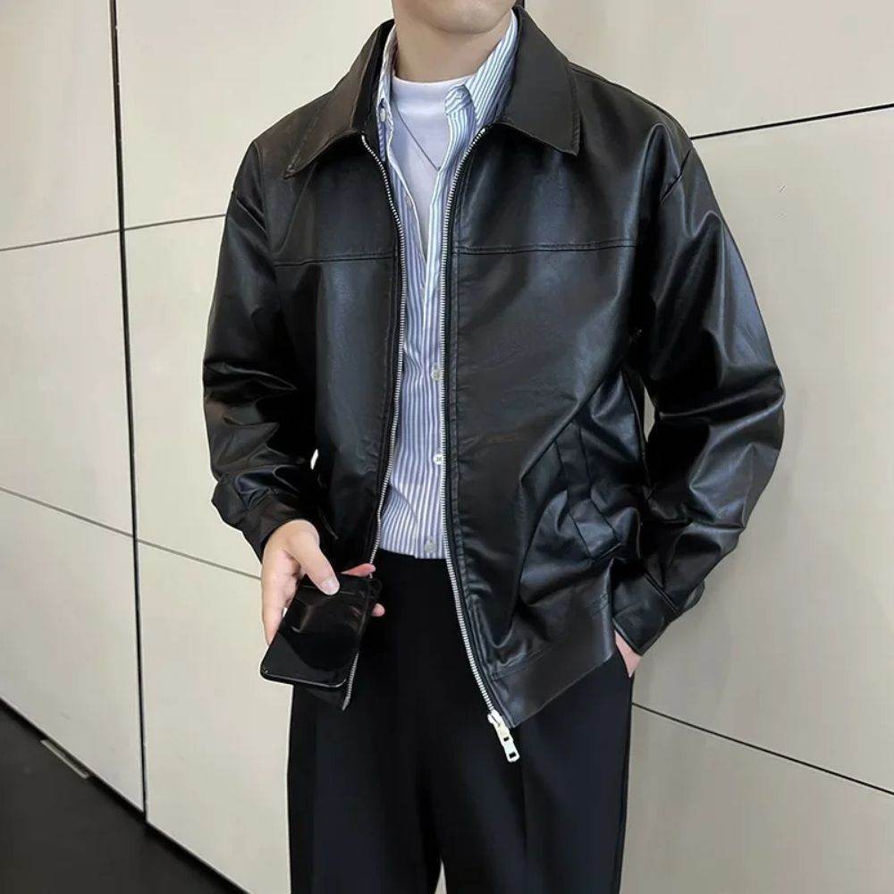 Men’s Leather Motorcycle Jacket – Stylish Coat for Stylish Riders - MODISH X 