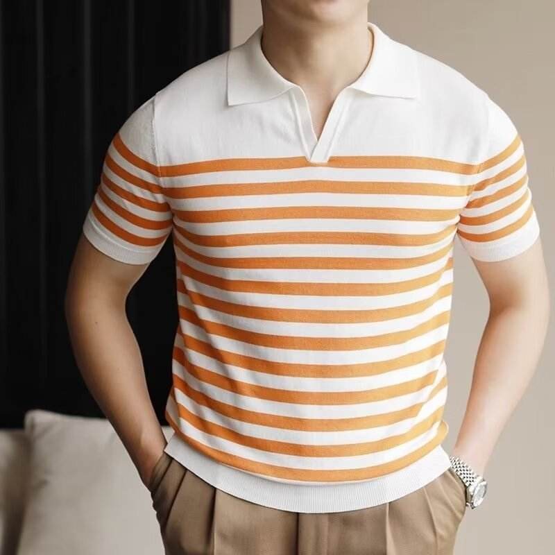 Men’s Striped Casual Half Sleeve Shirt – Stylish & Comfortable Fit - MODISH X 