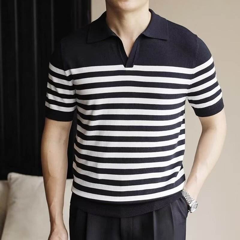 Men’s Striped Casual Half Sleeve Shirt – Stylish & Comfortable Fit - MODISH X 