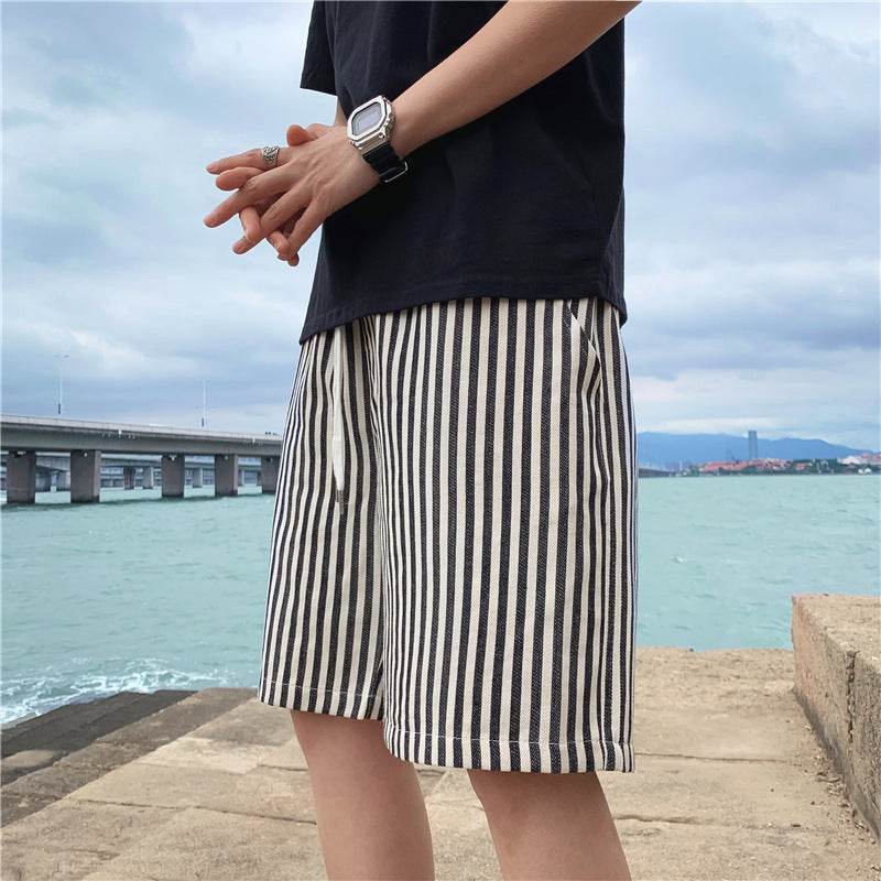 Men’s Thin Striped Casual Outdoor Shorts – Stylish, Lightweight Fit - MODISH X 