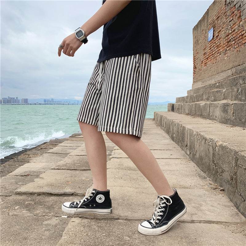 Men’s Thin Striped Casual Outdoor Shorts – Stylish, Lightweight Fit - MODISH X 