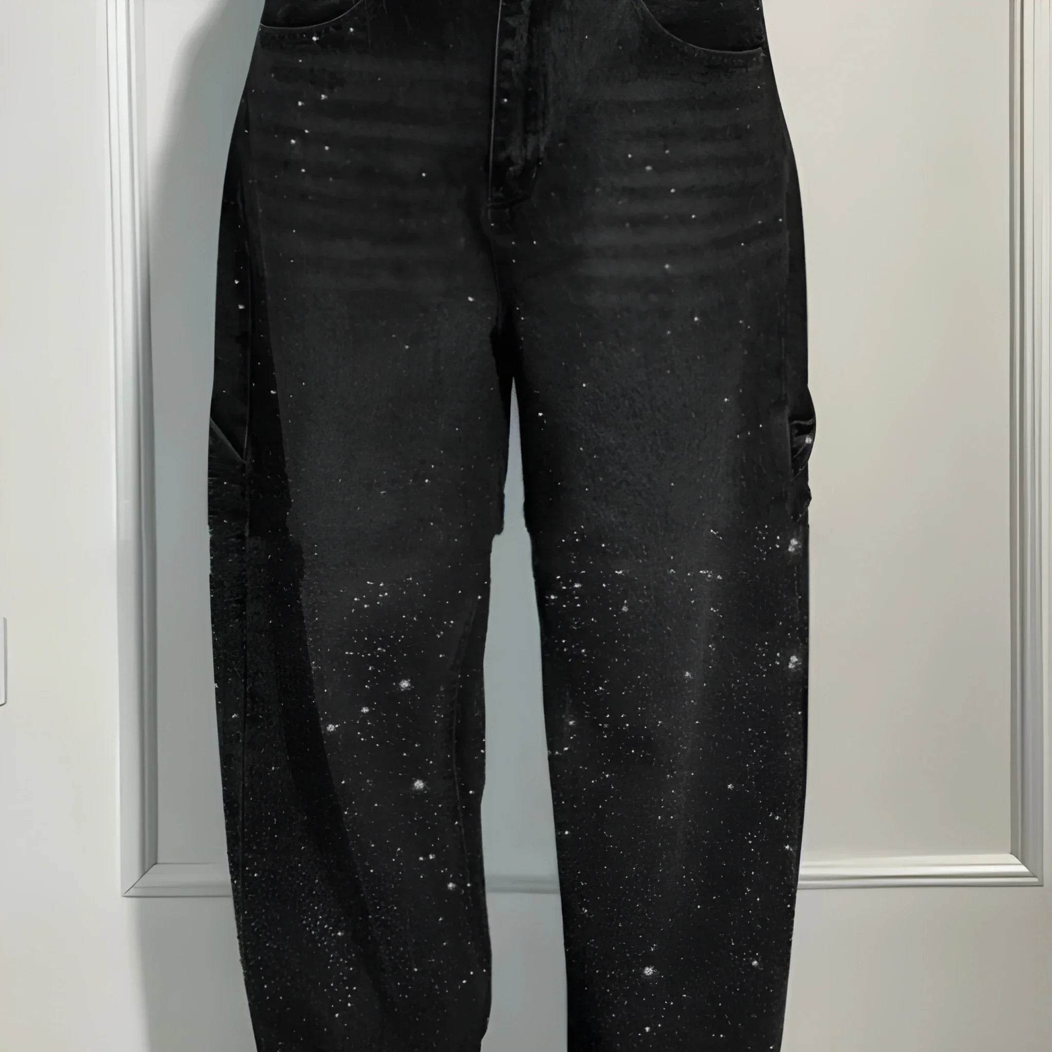 Women’s Rhinestone Harem Jeans – Trendy High Waist Street Style - MODISH X 