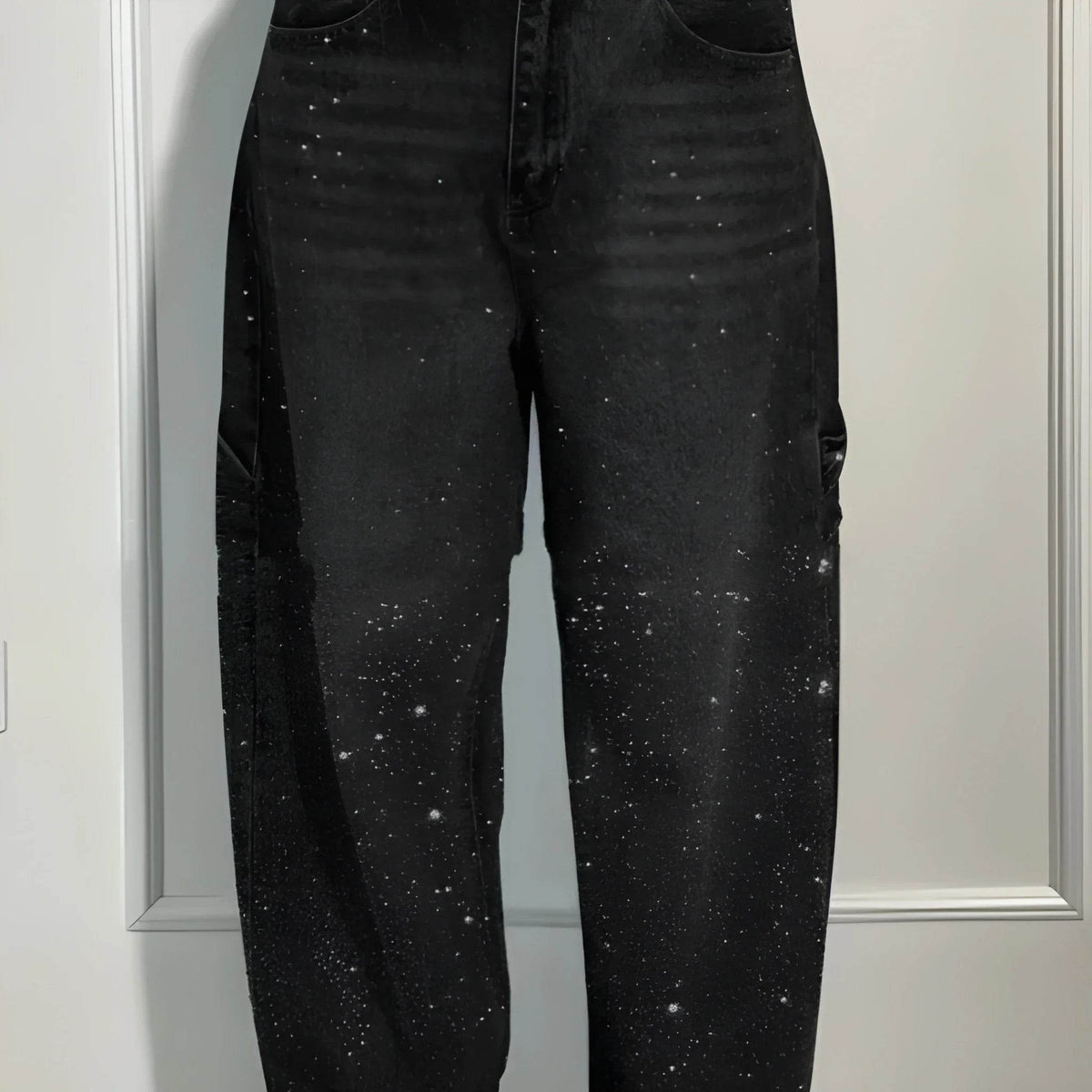 Women’s Rhinestone Harem Jeans – Trendy High Waist Street Style - MODISH X 