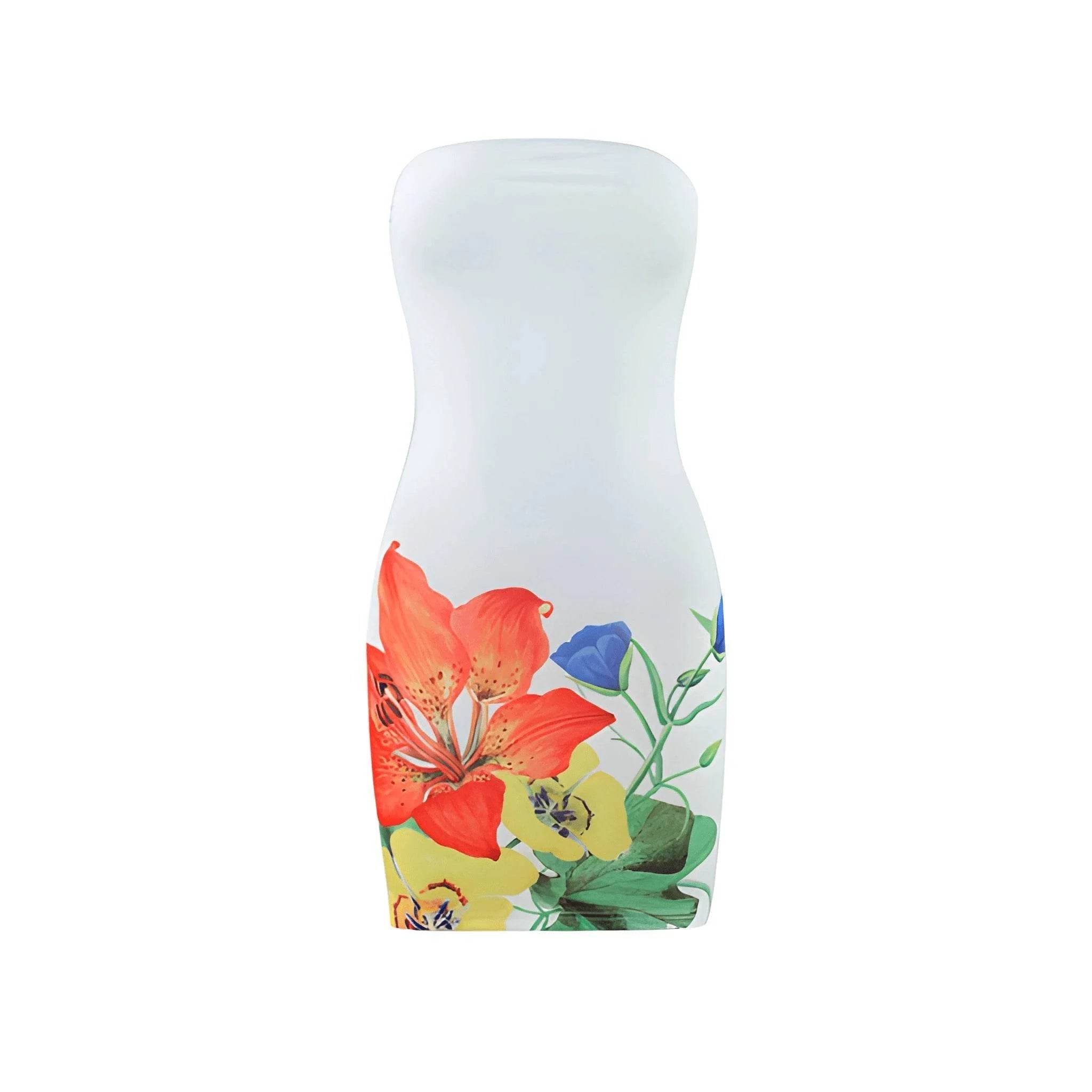 Women's Summer Floral Tube Top Sheath Shorts – Chic & Comfy Style - MODISH X 