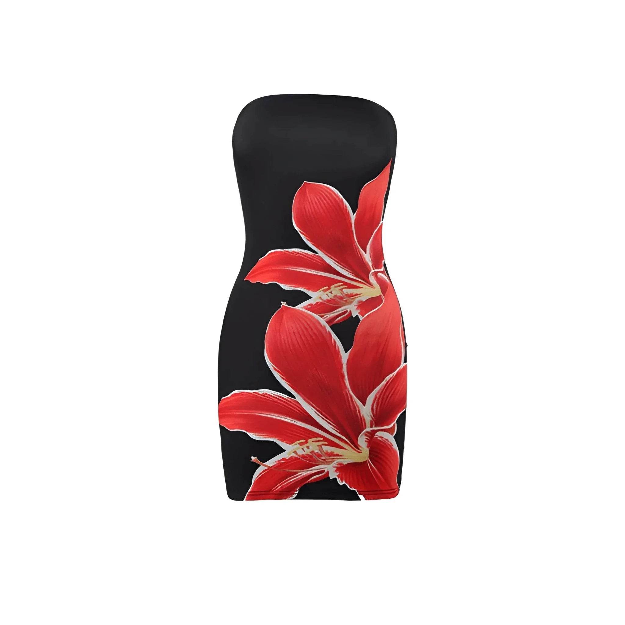 Women's Summer Floral Tube Top Sheath Shorts – Chic & Comfy Style - MODISH X 