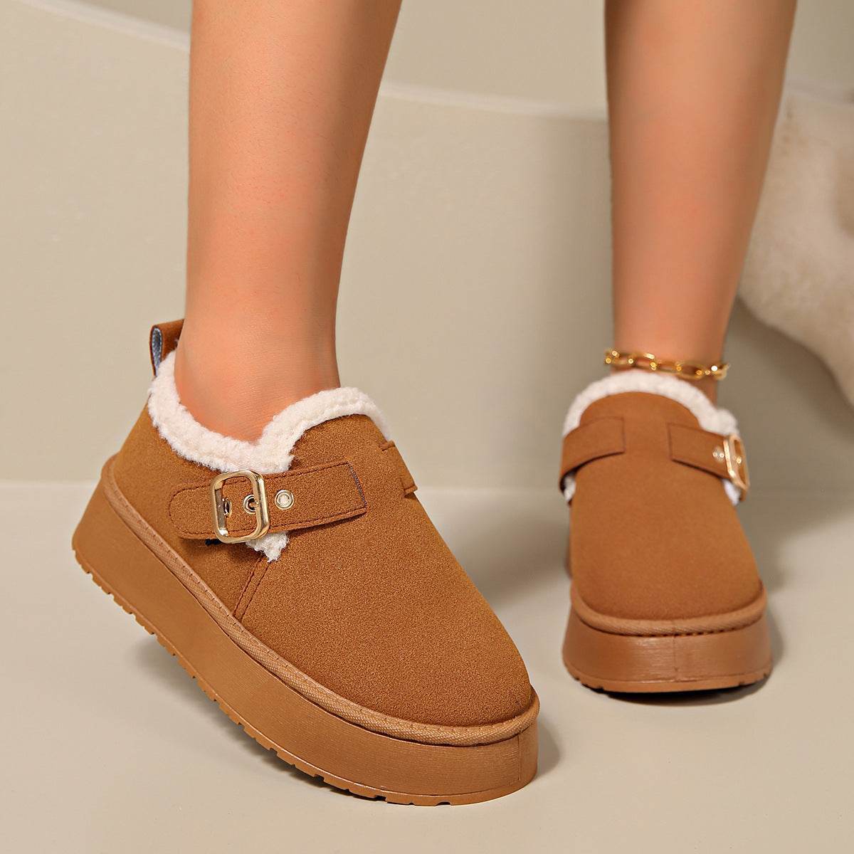 Women’s Round-Toe Ankle Boots – Warm & Stylish Boots - MODISH X 