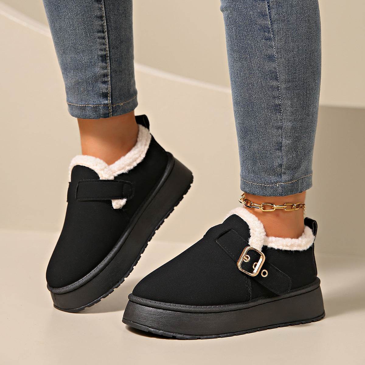 Women’s Round-Toe Ankle Boots – Warm & Stylish Boots - MODISH X 