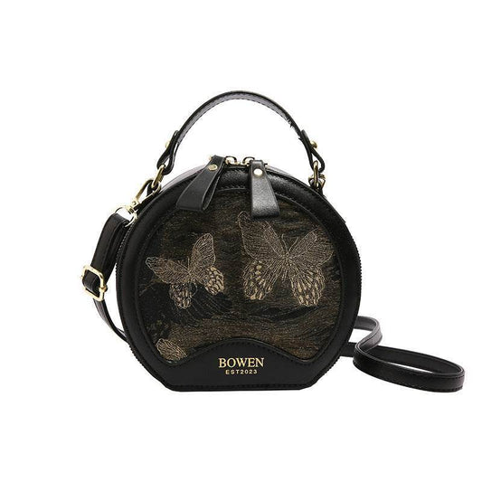 Small Round Messenger Bag for Women – Lightweight PU Design - MODISH X 