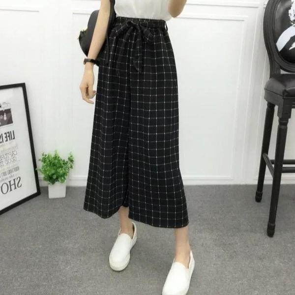 Women's Vertical-Striped Chiffon Wide-Leg Pants – Trendy & Elegant - MODISH X 