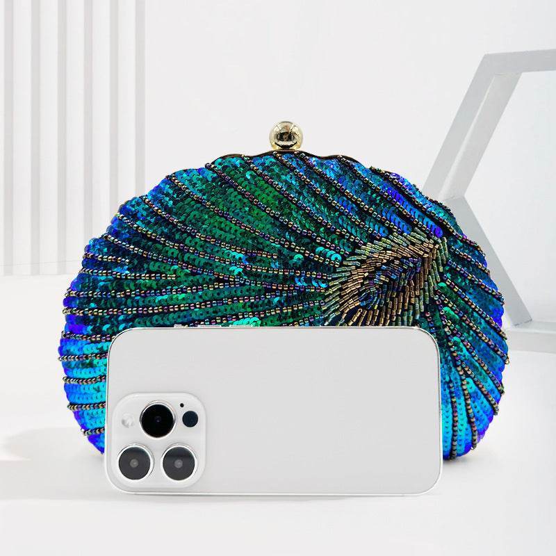 Trendy Pearl Clutch Bag for Weddings – Beaded Crossbody Handbag Design - MODISH X 