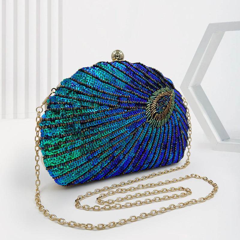 Trendy Pearl Clutch Bag for Weddings – Beaded Crossbody Handbag Design - MODISH X 